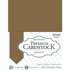 Brown Watercolour Paper American Crafts Krafty Core'dinations 8.5 x 11 Inch 50 Sheets