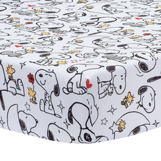 Fabrics Bedtime Originals Snoopy Love Infant Baby Toddler Crib Sheet