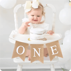 Brown Decals & Wall Decorations Shein NO-DIY One High Chair Banner