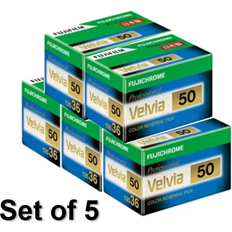 Fujifilm Set of 5 color reversal film fujichrome velvia 50 135 film 36