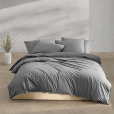 Percale Copriletti Calvin Klein Washed Percale Comforter Set Twin XL Bedspread Grey