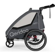 Fahrradzubehör Qeridoo Qupa 2 Grey Fahrradanhänger