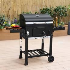Charcoal BBQs on sale Sweeek Charcoal Smoker Barbecue with Ash Collector 122 x 65 x 103.5 cm