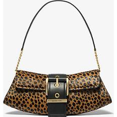 Michael Kors Natural Clutches Michael Kors Colby Cheetah Print Calf Hair Clutch - Natural