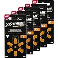 XX-Treme Longlife Extra Hörapparat Batterier PR48 5 Blister à 6