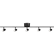 Belid Loftlamper Belid Cato Spotlightskinne L 5 Spotlights Mat Sort Loftplafond