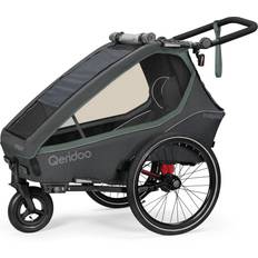 Qeridoo Kidgoo1 Ivy Cykelanhænger Til Børn Green Kollektion 2023
