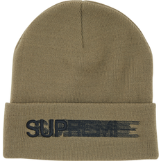 Supreme Unisex Beanies Supreme Motion Logo Beanie - Taupe