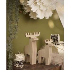 Weihnachtsschmuck Ib Laursen Rentier H=24.5 Holz Rudolf Stehend Weihnachtsschmuck