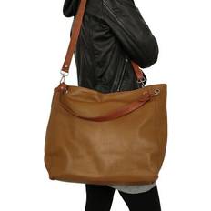 Damen Lederhandtasche Shopper - Cognac