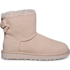 UGG Mini Bailey Suede Bow - Cream