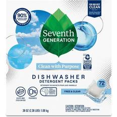 Seventh Generation Dishwasher Detergent Packs 72 Packs