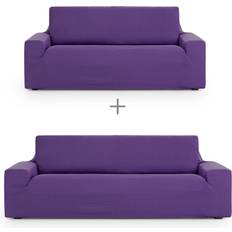 Purple Loose Covers Eysa Ulises 2-Piece Set Loose Sofa Cover Purple