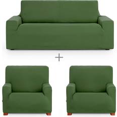 Gröna Sofföverdrag Eysa 3-Piece Set Loose Sofa Cover Green