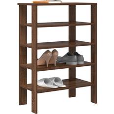 Natur - Spånskiva Hallmöbler & Tillbehör vidaXL Brun Ek 61 x 32 x 87.5 cm Skoställ
