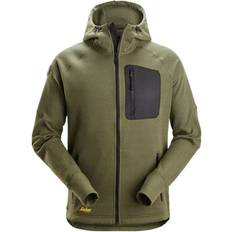 Snickers Workwear Fleece Hættetrøje - Khaki Green/Black