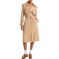 Brown - Trenchcoats Michael Kors Draped Woven Trench Coat - Khaki