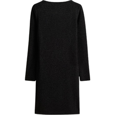 H&M Dam Klänningar H&M Boat Neck Dress - Black