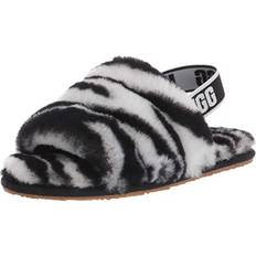 Slippers UGG T Fluff Yeah Slide Zebra Slipper - Black/White