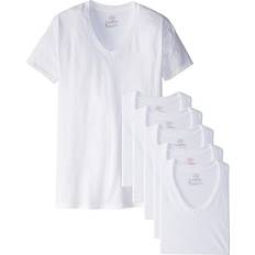 Hanes Best V-Neck T-Shirt 6-Pack - White