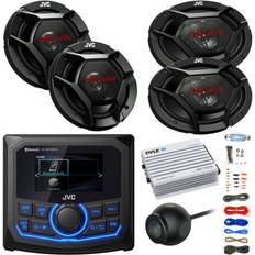 Boat & Car Stereos JVC Marine Bluetooth AM/FM/WB Radio 2x 6.5" 2x 6x9"