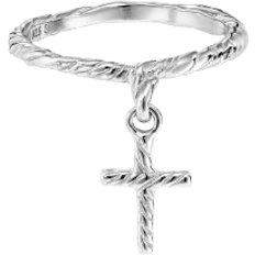 Jane Kønig Ringe Jane Kønig Cross Ring - Silver