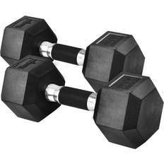 Fitness Yes4All Rubber Hex Dumbbell 20lbs Pair