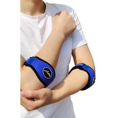 Health Dr. Arthritis Tennis Elbow Brace & Golfers Elbow Band, Pain Relief for Tendonitis, Arm Strap Support for Men and Women, Left & Right Arm Band for Ulnar Nerve Wrap (2 Pack, Blue)