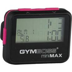 Stop Watches GYMBOSS MiniMAX Interval Timer and Stopwatch Black Pink SOFTCOAT