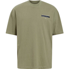AllSaints Redact Embroidered Box T-shirt - Eden Green