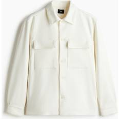 H&M Herre Overtøj H&M Regular-Fit Overshirt - White