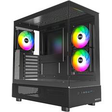 Midi Tower (ATX) - Mini-ATX Computerbehuizingen Montech XR Tempered Glass Black