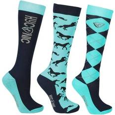 conic Kids Patterned Socks - Dark Blue/Teal