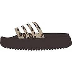 Adidas platform adilette adidas Adilette Platform Sandaler - Shadow Brown/Cloud White/Magic Beige
