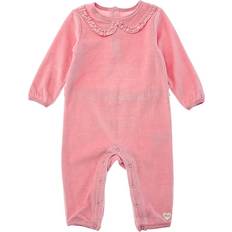 Velours Combi-pantalons Footless Coverall - Pink