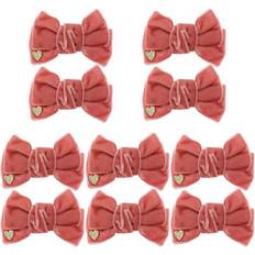 Eease 10 Pairs Velour Hair Bow Clips