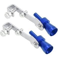 Unique Bargains Tasharina Corp, 2pcs S Size Blue Universal Turbo Sound Whistle Muffler Exhaust Pipe Car Roar Maker