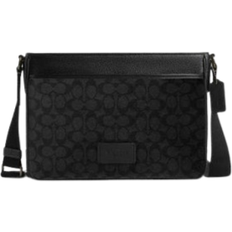 Coach District Crossbody Bag In Signature Canvas - Gunmetal/Charcoal/Black
