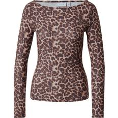Tøj Vila VILEOA Shirt - Nude/Brun/Sort
