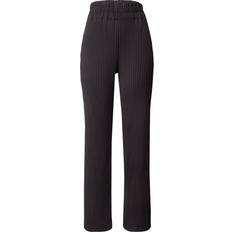 Y.A.S Women Trousers & Shorts Y.A.S Plisse Wide Leg Trousers - Black