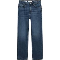 Mango Matilda Medium-Rise Straight Leg Jeans - Dark Blue