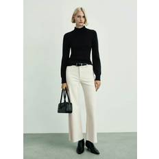 High comfort Jeans Mango Catherin Culotte High-Rise Jeans - Off White
