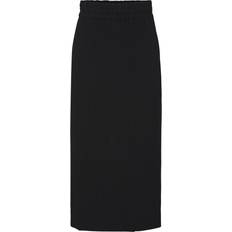 Plissering Kjolar Y.A.S alisa Hw Long Skirt - Black