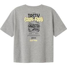 Name It Gul Overdele Name It T-shirt - Grey Melange