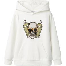 Name It Orange Sweatshirts Name It Hoodie - Lysebrun/Oliven/Orange/Sort/Hvid