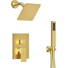 Shower Sets Everstein Single Handle Square Shower Faucet 6 in