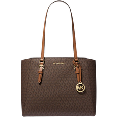 Michael Kors Totes & Shopping Bags on sale Michael Kors Charlotte Large 3-in-1 Signature Logo Tote Bag - Brown