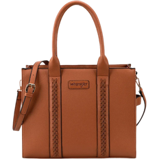Montana West Wrangler Whipstitch Tote Bag - Brown