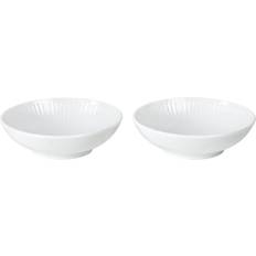 Hvid riflet skåle Royal Copenhagen Hvid Riflet Skål 9cl 2stk