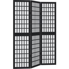 Holz Raumteiler vidaXL 358765 Black Room Divider 110x160cm 3pcs